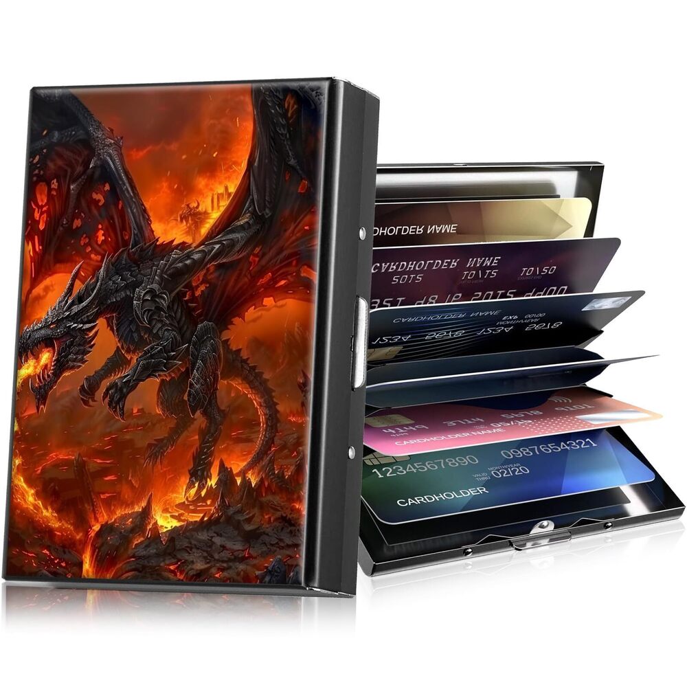 7532 Metal Wallets,Small Credit Card Holder Ladie Wallet with 6 Card Slots